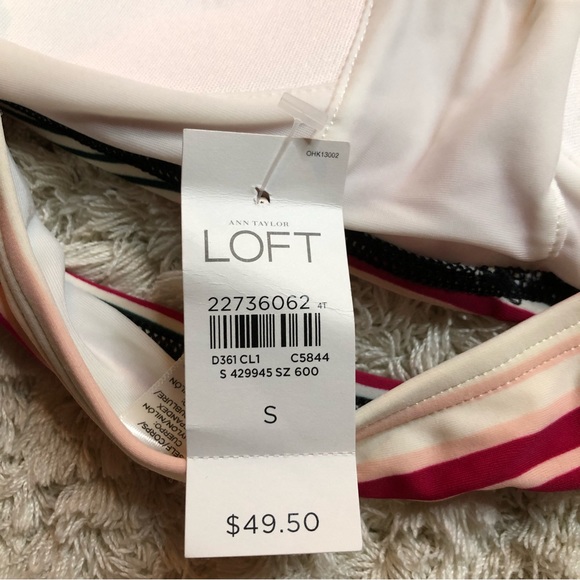 NWT LOFT Halter Bikini Top Size S - Picture 3 of 4